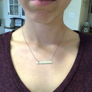 Loving Heart Bar Pendant Necklace 